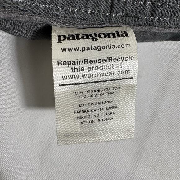 Patagonia Shorts 36x8 Dark Grey Cotton Relaxed Fit 8" Inseam - Picture 8 of 8